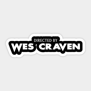 Directed by Wes Craven Sticker